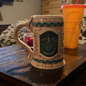 Slytherin Ceramic Mug - Cream and Green